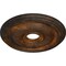 Ekena Millwork Bradford Ceiling Medallion (Fits Canopies up to 4 3/8"), 18 1/8"OD x 3 3/4"ID x 1 1/8"P, Rust CM18BRRUS - alternate 3